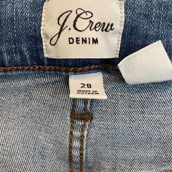 J. Crew 9" High Rise Toothpick Jeans | Medium Wash | Size 28 - Picture 6 of 8